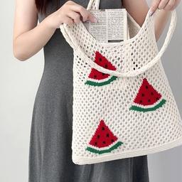 حقيبة منسوجة جديدة محبوكة كبيرة السعة