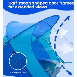 خيمة شاطئ سريعة الفتح 200×150×130 سم