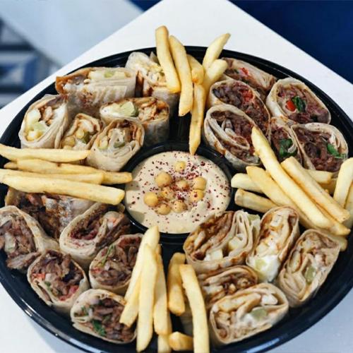 طبق شاميات شاورما صاج