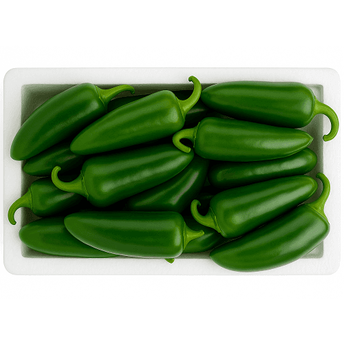 فلفل حار جلابينو اخضر كويتي طازج باكيت 500جم