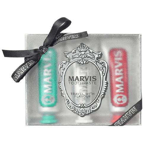 مارفيس مجموعة معجون اسنان بالفلورايد بنكهات مختلفة 3معجون اسنان
