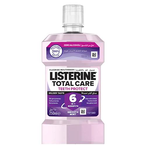 ليسترين توتال كير غسول للعناية بالفم 6في1 خالي من الكحول 250مل