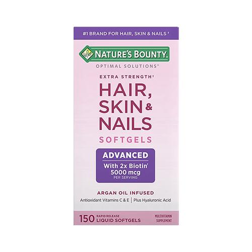ناتشرز باونتي مكمل غذائي للشعر والبشرة والاظافر 150كبسولة هلامية