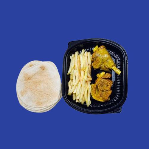 قطعتين لحم بدون ارز