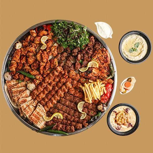 صينية مشويات مشكله تكفي من 5الى6 اشخاص