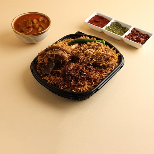 كبسة بنية لحم