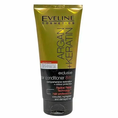 ايفلين ارجان وكيراتين بلسم 8في1 لحماية لون الشعر المصبوغ وتغذية بصيلات الشعر 200مل