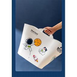 سكاي كي سلة تخزين الملابس المتسخة كبيرة مربعة ابيض