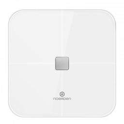 نوردن سينسوري ميزان سمارت للجسم لتتبع معدل ضربات القلب وتحليل تكوين الجسم ابيض 10مقاييس حيوية مفصلة