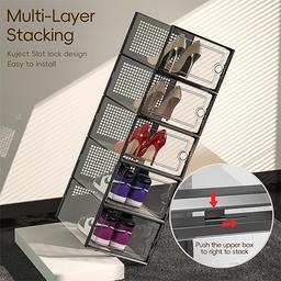 سكاي كي صندوق تخزين الاحذية شفاف