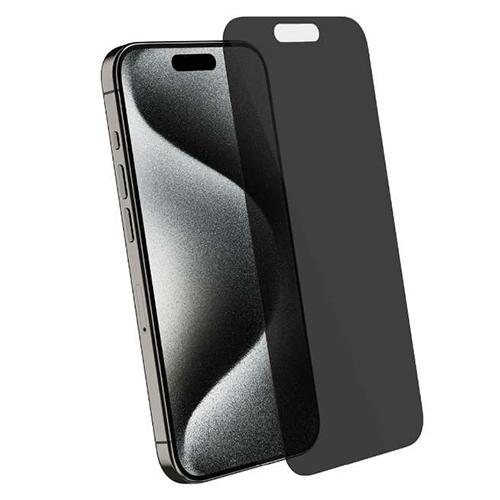 مجموعة تركيب حماية الشاشة الزجاجية المقواة من عبوتين لايفون 16 برو مع فلتر الخصوصية