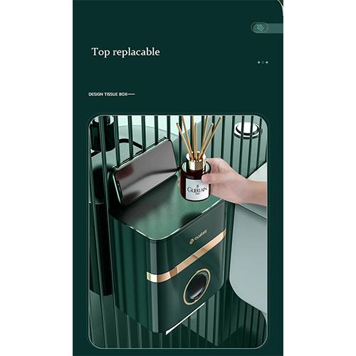 سكاي كي حامل ورق تواليت مع صندوق تخزين مناديل اخضر