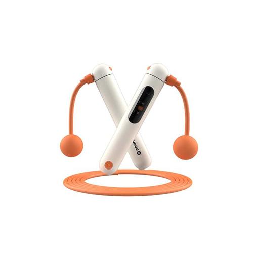 نوردن سكيببو حبل القفز اللاسلكي الذكي مع عداد رقمي كهربائي ابيض