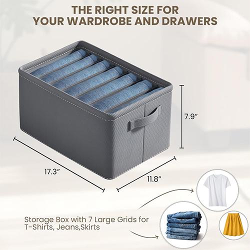 سكاي كي منظم ملابس قابل للطي و7شبكات رومادي