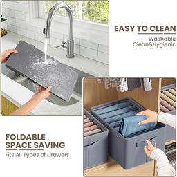 سكاي كي منظم ملابس قابل للطي و7شبكات رومادي