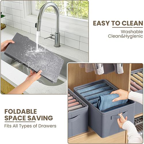 سكاي كي منظم ملابس قابل للطي و7شبكات رومادي