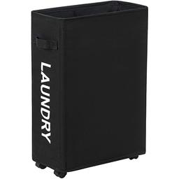 سكاي كي سلة غسيل ذات شبكتين بسعة كبيرة وقابلة للطي اسود