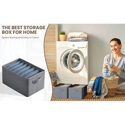 سكاي كي منظم ملابس قابل للطي و7شبكات رومادي