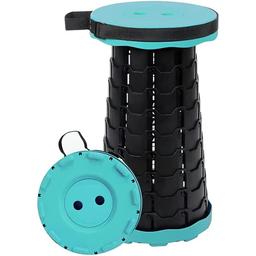 سكاي كي كرسي تلسكوبي قابل للطي محمول بارتفاع قابل للتعديل اخضر