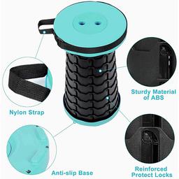 سكاي كي كرسي تلسكوبي قابل للطي محمول بارتفاع قابل للتعديل اخضر