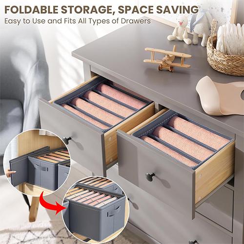 سكاي كي منظم ملابس قابل للطي و7شبكات رومادي