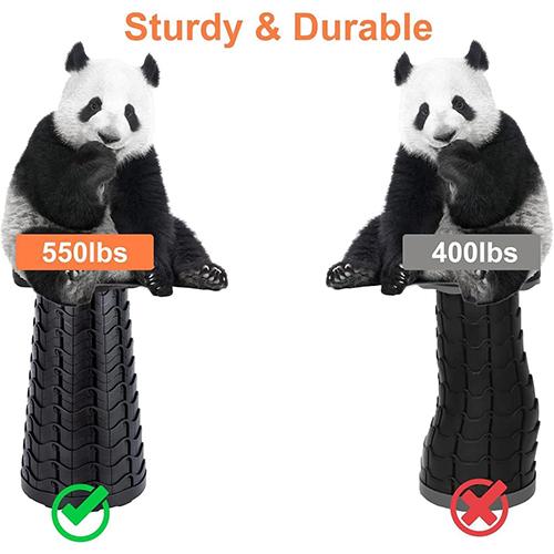 سكاي كي كرسي تلسكوبي قابل للطي محمول بارتفاع قابل للتعديل ازرق