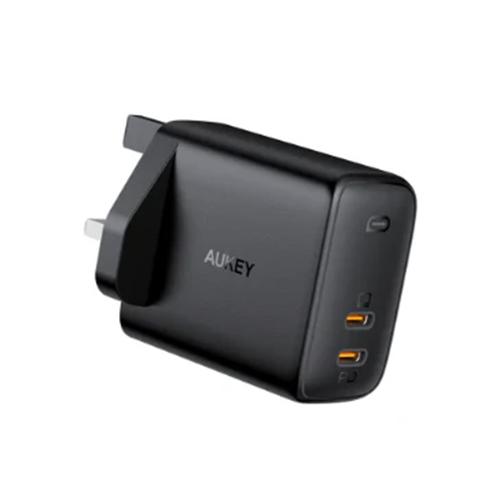 اوكي شاحن حائط مزدوج المنفذ Type C PD بقدره 65W مع الكشف الديناميكي