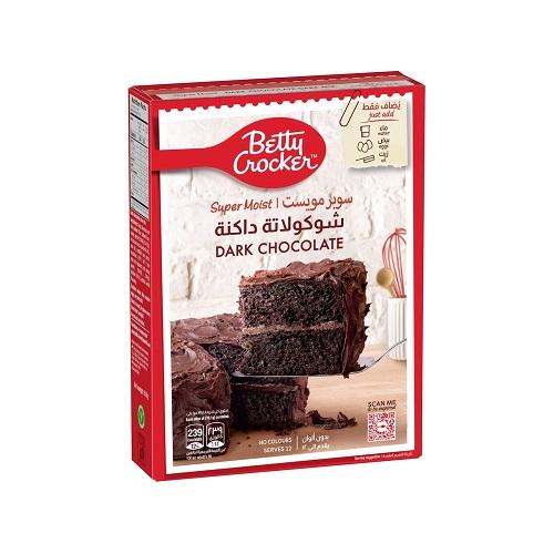 بيتي كروكر سوبر مويست كيكة بالشوكولاتة الداكنة 510جم