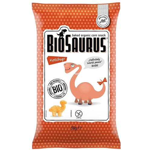 بايوسورس سناك الذرة العضوي بالكاتشب 50جم