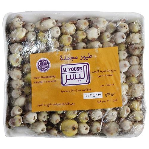 اليسر طيور شحيمي مجمدة 100حبة 400جم