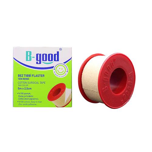 بي جود شريط جراحي قطني بلون تان 5م×2.5سم