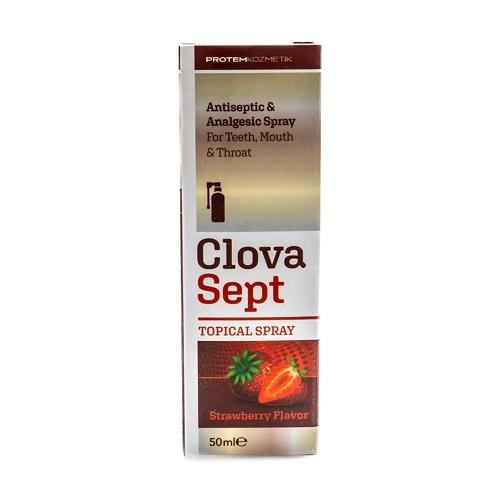 كلوفا سيبت بخاخ مطهر ومسكن لالام الاسنان والحلق بالفراولة 50مل