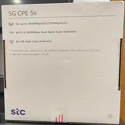 هواوي اس تي سي راوتر ثابت 5G سي بي اي 5اس مع واي فاي 6 3000ميجابايت في الثانية فيفا ابيض 