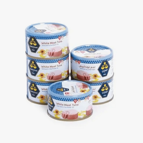 الوزان لحم تونة ابيض بفتحة سهلة 90جم 6قطع