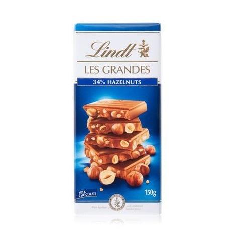 ليندت شوكولاته %34 حليب بالبندق 150جم