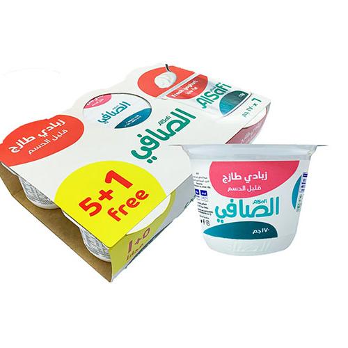 الصافي زبادي قليل الدسم 170جم 6حبة