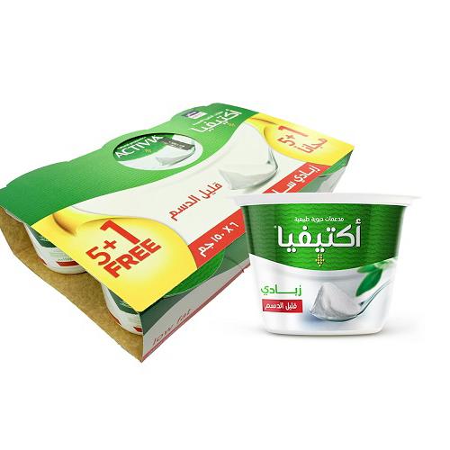 اكتيفيا زبادي قليل الدسم 150جم 6حبة