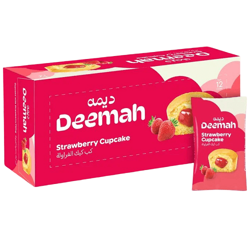 ديمه كب كيك الفراولة 27جم 12حبة