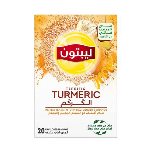 ليتون شاي اعشاب مع الكركم والزنجبيل والبرتقال 1.5جم 20حبة