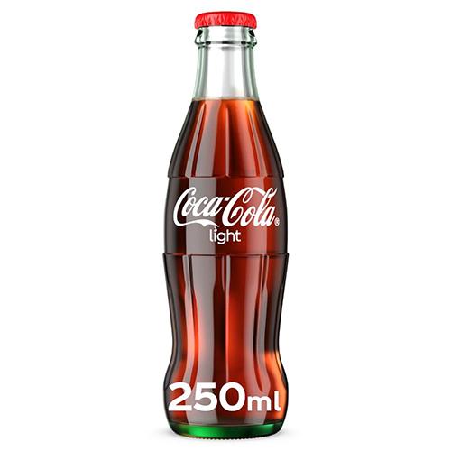 كوكاكولا لايت مشروب غازي عبوة زجاجية 250 مل