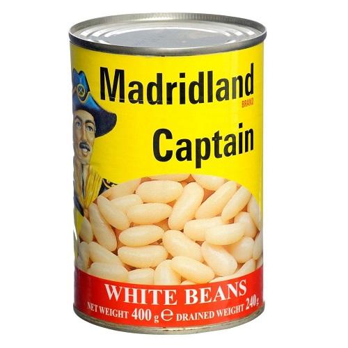 مادريدلاند كابتن فاصولياء بيضاء 400جم