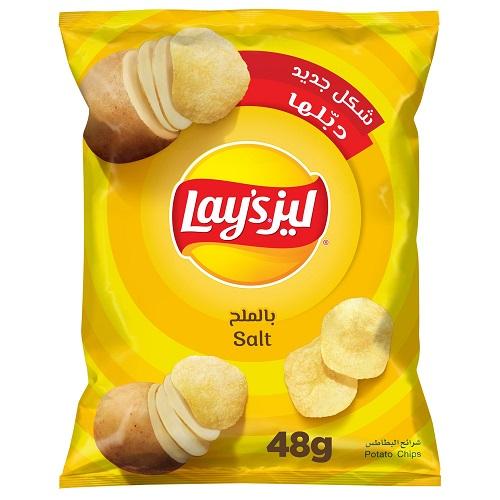 ليز رقائق البطاطس بالملح 48جم