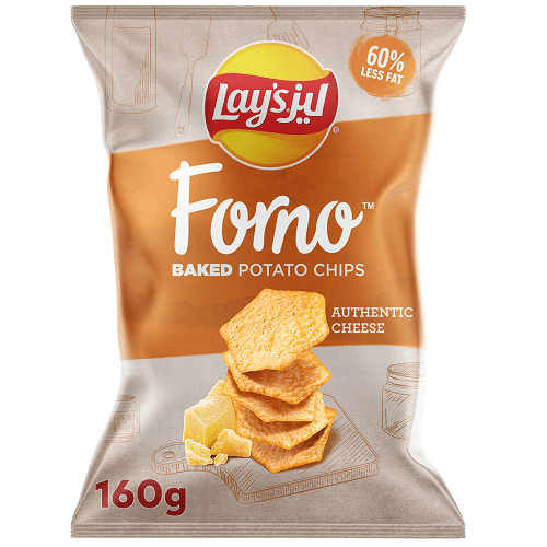 ليز فورنو رقائق بطاطا مخبوزة بنكهة الجبنة 160جم