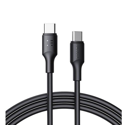 كابل فولت مي باورلينك EDC من Type C الى Type C بطول 2م 3امبير 60واط اسود