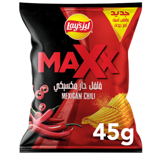 ليز ماكس رقائق بطاط بالفلفل الحار المكسيكي 45جم