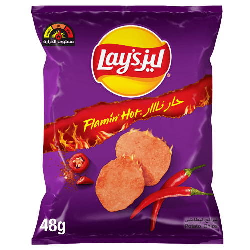ليز شيبس حار نار 48جم