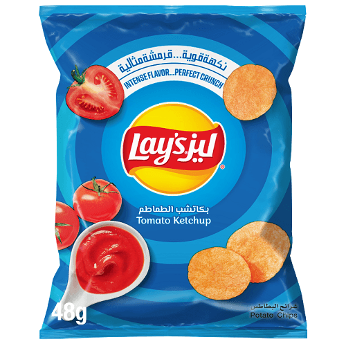 ليز شيبس بكاتشب الطماطم 48جم