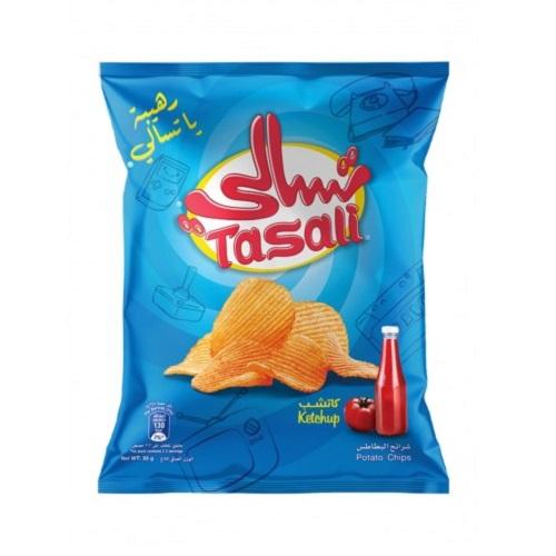 تسالي رقائق بطاطا بالكاتشب 12جم