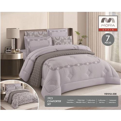 مورا فيينا رقم.008 لحاف مجوز كينج 7قطع 240x260سم موديل رقم.J-1053