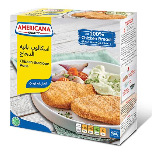 امريكانا اسكالوب بانيه الدجاج 500جم